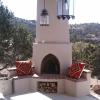 New kiva fireplace on new back portal